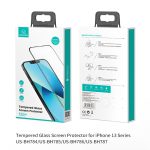گلس موبایل اپل  iphone 13 promax  برند USAMS - تصویر 3